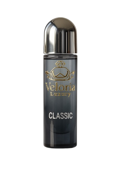 ‘CLASSIC’ by ‘VELORIA LUXURY’ is a designed to be unisex  and feature a blend of oriental and floral notes.