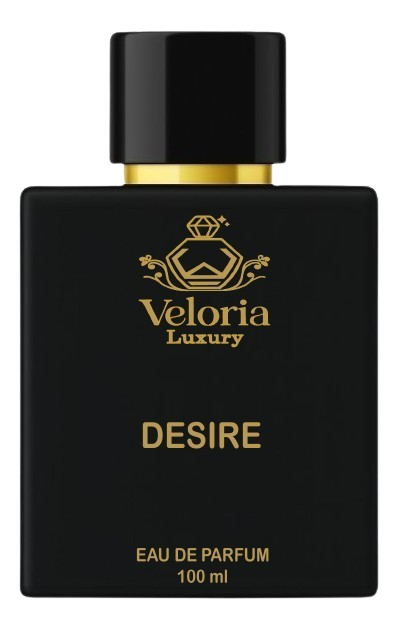 ‘DESIRE’ BY ‘veloria luxury’ is a woody oriental fragrance designed for Men. The scent opens with freash, sweet notes of apple, orange blossoms and leamon and roses. The base is a warm and sentual blend of Vanilla, Musk and Labdanum.