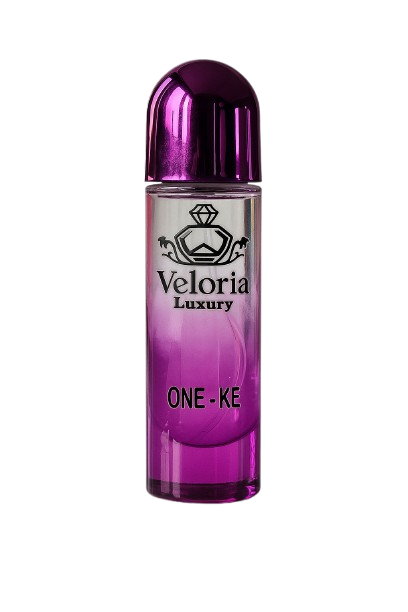 ‘ONE - KE’ by ‘VELORIA LUXURY’ is a fragrance that aims to evoke a sense of masculine allure and confidence. It typically features a spicy, leathery scent profile with prominent notes of citrus, cinnamon and leather.